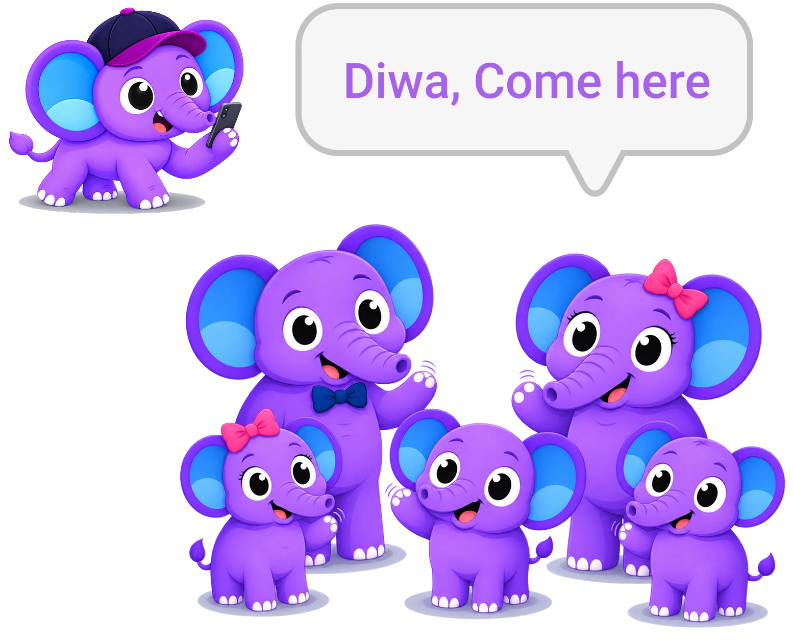 Diwalco elephant illustration
